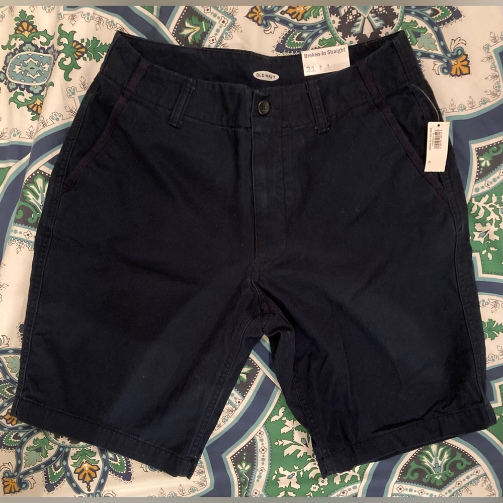 Old navy cotton shorts navy 31 NWT